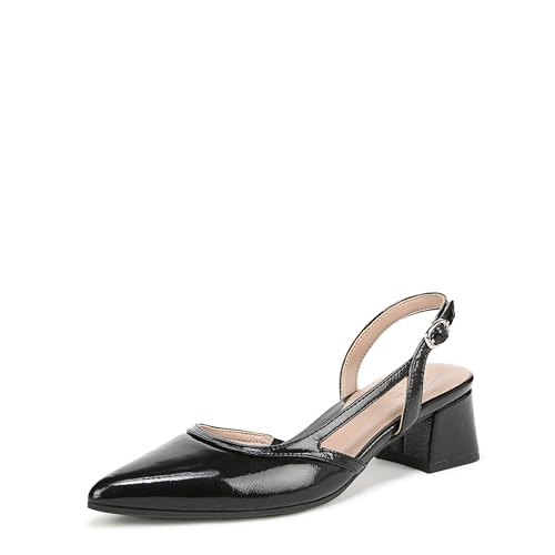 Naturalizer Women's Mila Pump Black Patent Leather 10.5 M
