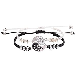 Charm Cuff Bracelets for Women Men Couple Love Stitching Bracelet Bracelet Bracelet Stone Wishing Couple Bracelets…