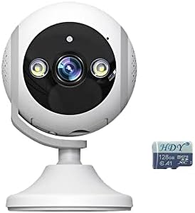 3MP HD Surveillance Camera with 180-Degree Wide Angle, Two-Way Audio, Night Vision, Motion Detection - Perfect for Home Security, Smart Monitoring - Indoor/Outdoor, Cloud & SD Card Storage