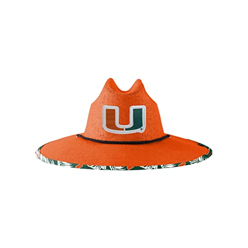 Image of Miami Hurricanes NCAA Team Color Straw Hat