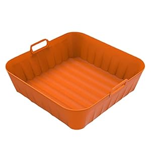 Siliconen Airfryer Liners,Voedselveilige Airfryer Siliconen Mand – Vervanging van perkamentpapier, herbruikbare Airfryer siliconen bakplaat voor stoomboot, oven, magnetron Generic