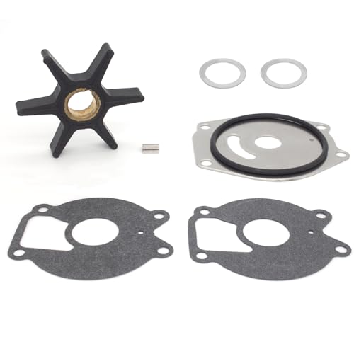 Image of QuickMarine 85089T7 Water Pump Impeller Repair Kit for Mercury Marine 13.5-25 HP Outboard Motors Replacement 47-85089T7 Sierra 18-3215 Boat Engine