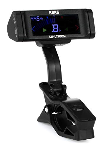 Korg AW-LT100M Clip-on Tuner for Orchestral Instruments w/ 100-Hour Battery Life and Color LCD Display