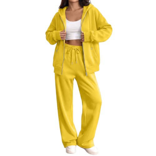 Sweat Suits for Womens 2 Piece Zip Up Hoodies Joggers Pants Sports Sweatset - image 1