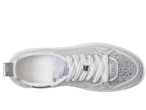 Steve Madden Steve Madden Women's Everlie Sneaker, Rhinestone, 7.5