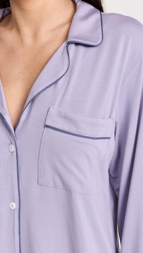 Image of Eberjey Gisele Classic Women's Pajama Set | Long Sleeve Shirt + Long Pants
