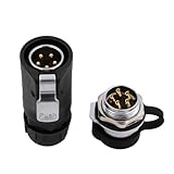 HangTon Connect LP20 5ピンコネクター キャップ付き 30アンペア電源 産業機器 オスケーブルプラグ メスパネルマウントソケット 金メッキ接点