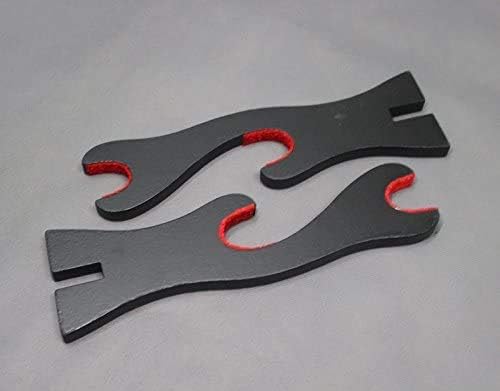 Miniatura 3 de CNLQ 1, 2, 3, 4 capas acolchadas para proteger la espada samurái japonesa, Katana Wakizashi Tanto soporte de soporte de exhibición para todas las