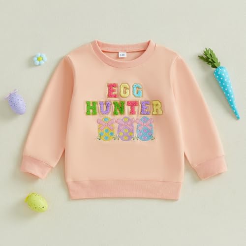 Toddler Easter Shrit Baby Boy Girl Outfit Crewneck Sweatshirt Long Sleeve Shirts Holiday Clothes 0-8Y2