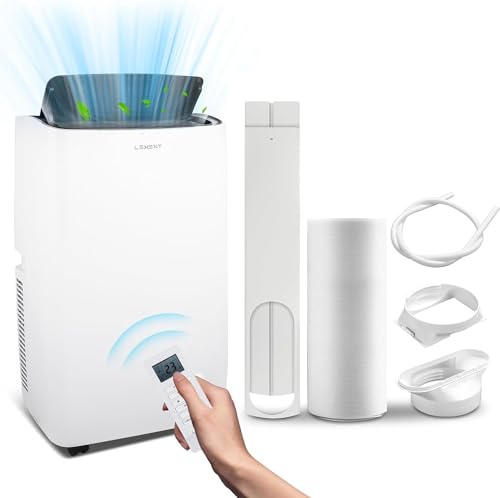 LEXENT 14000BTU Portable Air Conditioning Unit 5 in 1, with Dehumidifier Heater Cooling Fan Sleep Mode Wifi 24H Timer Air Con unit Portable Air for Home Office Energy Class A