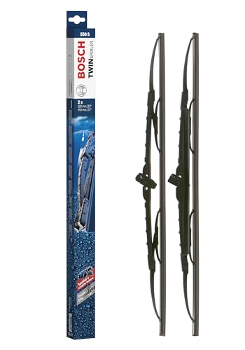 Bosch Scheibenwischer Twin Spoiler 550S, Länge: 550mm/550mm – Set für Frontscheibe Bosch Scheibenwischer Twin Spoiler 550S, Länge: 550mm/550mm – Set für Frontscheibe