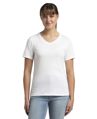 Image of Jockey AW89 Women's Super Combed Cotton Rich Fabric Relaxed Fit V-Neck Half Sleeve T-Shirt