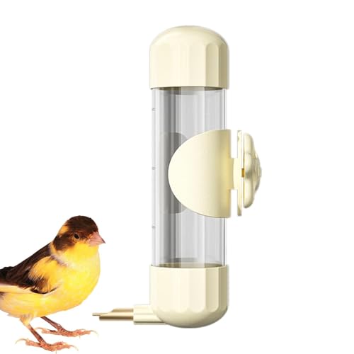 オウムディスペンサー - 鳥用ウォーターボトル、鳥用水飲み器 | オウムディスペンサー200 ml 鳥用ウォーターディスペンサー、インコやオカメインコ用の印象的な針デザインの自動透明ウォーターディスペンサー