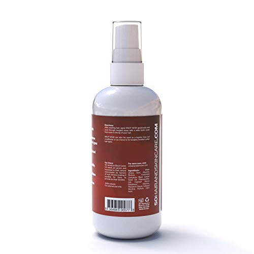 So Jamaican Black Castor Oil Knot Now Leave In Detangler, Smooth Conditioning & Detangling Spray, Paraben Free Conditioner, 8 Fl Oz #TOP6