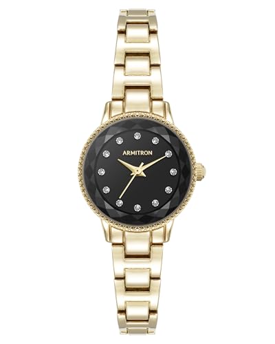 Armitron Women's Genuine Crystal Accented Bracelet Watch 75/5956BKGP