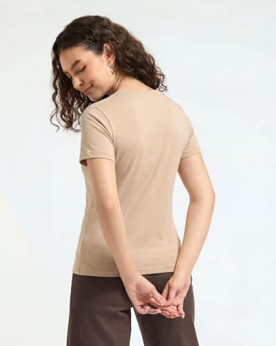 Image of Wellbi Women's Bamboo V-Neck T-Shirt | Ultra Soft, Breathable, Cooling, Stretch Tee for Workout, Yoga, Gym & Everyday Wear | Eco-Friendly Top for Girls, Lightweight & Comfortable Top