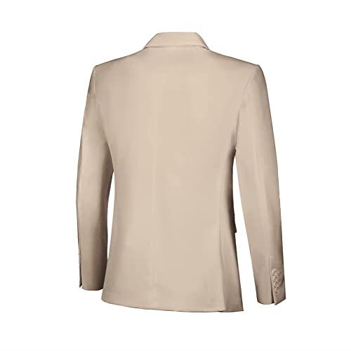 Image of Men's Slim Fit 3 Piece Suit Two Button Business Wedding Dress Tux Suit Set Jacket Vest Pants with Tie