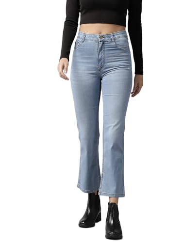 Image of GUTI Womens High Rise Crop Length Jeans()