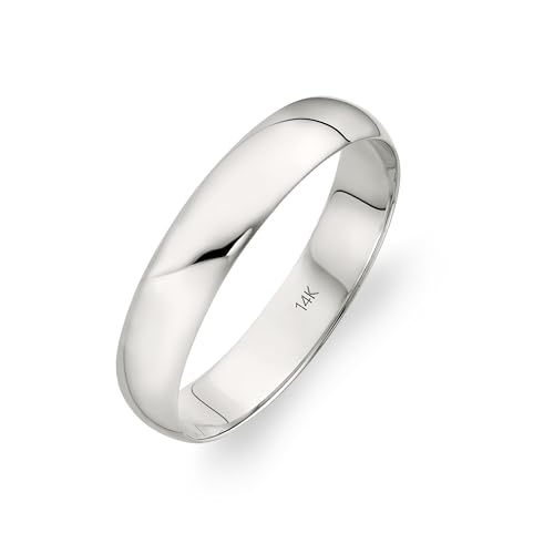 Image of Oxford Ivy 14K /10K Solid Gold 4mm Wedding Band Rings for Women and Men