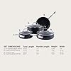 All-Clad Hard Anodized Expert Nonstick Cookware Set, -7 Piece Pots and Pans Set, Induction, OvenSafe 500F - Includes Frying Pans, Saucepan, Sauté-Pan, Stockpot, Professional Cookware - Black #4