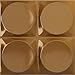 Ekena Millwork 11 7/8"W x 11 7/8"H Adonis EnduraWall Decorative 3D Wall Panel, Vintage Gold (Covers 0.98 Sq. Ft.