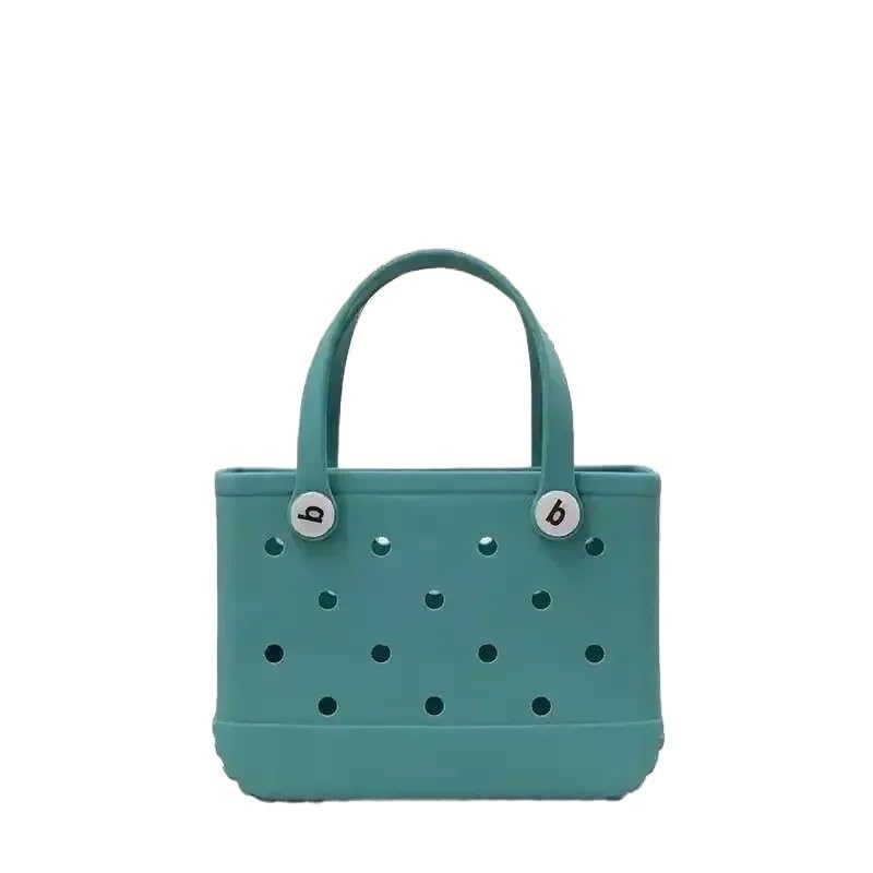 Bolsas de Playa Grandes,Bolso Playa Mujer Cesta de almacenamiento verano impermeable EVA, mini bolso playa for mujer, compras, mano goma picnic, monederos