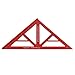 Triangle Measuring Ruler, Aluminum Alloy Metric 45 90 Degree Angle Ruler for Woodworking and Industrial Drawing