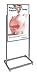 United Visual - UVE52436-CHROME - Sign Holder, Pedestal, 24x36, Alum, Chrome