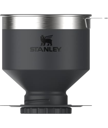 Stanley Perfect Brew Pour Over | Filtro de acero inoxidable reutilizable | Cafetera de goteo de acero inoxidable aislada | Sin BPA | Negro 2.0