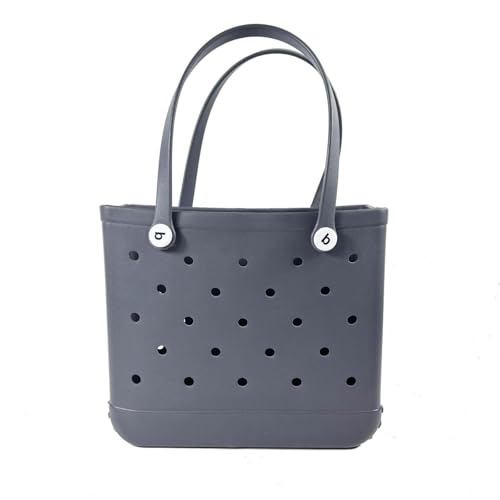 Rubber Tote Bag Small Beach Bag Waterproof Beach Tote Bag Portable Travel Bag Open Tote Bag for Sports Tourism Market Outdoor