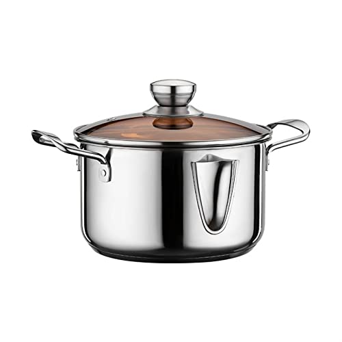 Olla para sopa de acero inoxidable de tres o cinco capas, apta para utensilios de cocina.