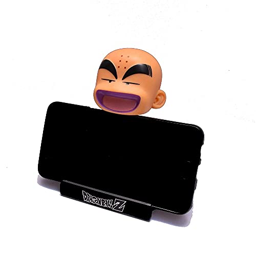 Image of AUGEN Super Hero Krillin Action Figure Limited Edition DBZ Bobblehead with Mobile Holder for Car Dashboard, Office Desk & Study Table (Pack of 1)