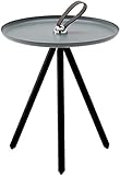 rolf benz couchtisch 8770 schwarz In der Farbe Grau erhältlich Rolf Benz 973 Beistelltisch, Metall, 40cm