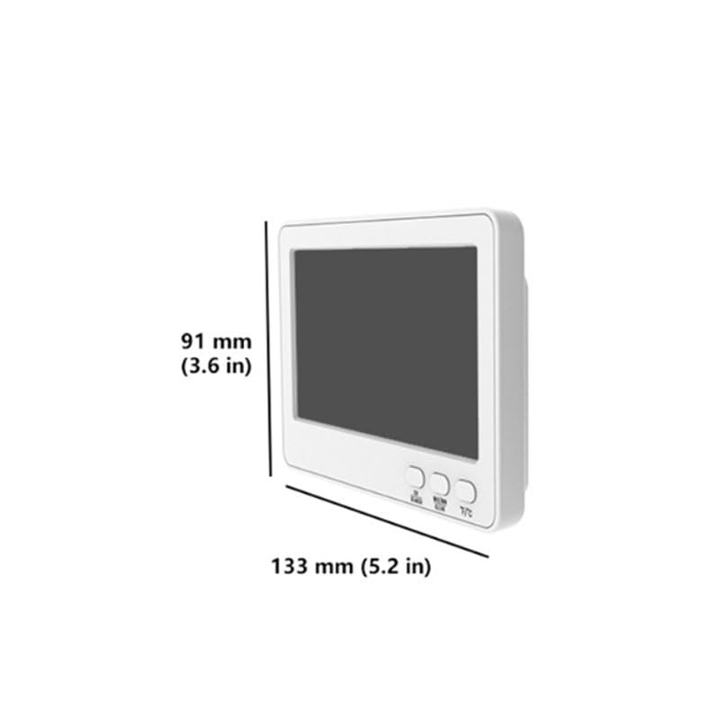 Wireless Color Screen Indoor Outdoor Temperature Humidity Meter with Weather Forecast for Home Use
