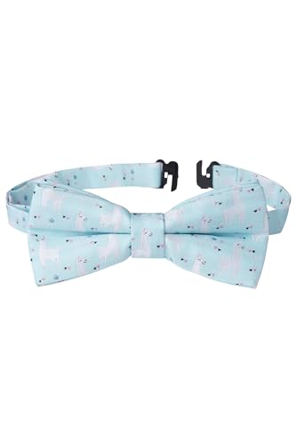 Image of HISDERN Bow Ties for Boys Pre Tied Toddler Bow Tie Adjustable Kids Bowties Clip On Fun Patterned Bowties for Wedding Party