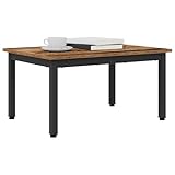 【Design moderne et sympa】 Cette table basse moderne a une structure qui attire l'œil avec ses lignes nettes et un look épuré. Sa forme rectangulaire est super polyvalente et s'adapte à différents salons, apportant confort et style à n'importe quel coin de votre maison.