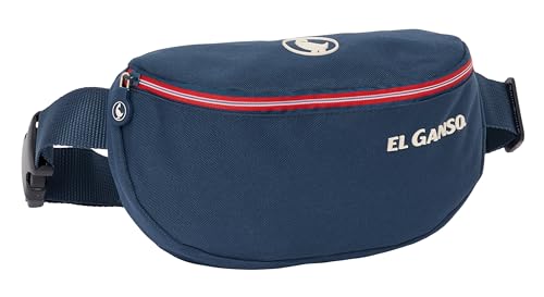 Safta EL Ganso Classic - Riñonera Infantil Niño, Ideal para Jóvenes y Niños de Diferentes Edades, Cómoda y Versátil, Calidad y Resistencia, 23x9x14 cm, Color Azul Marino