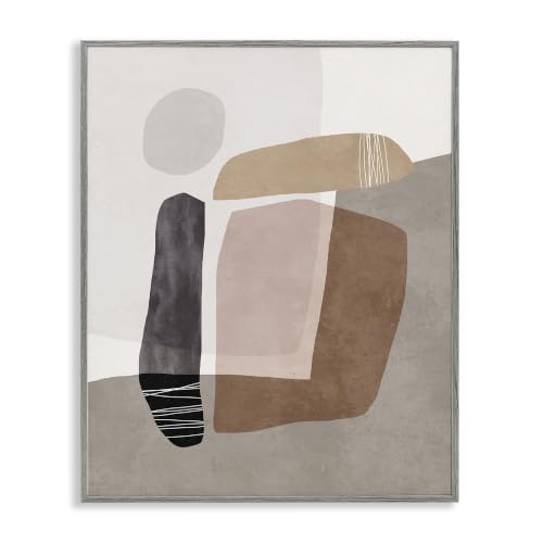 Stupell Industries Overlapped Earth Transparent Solid Polygons Contemporary Art, Design by Nina Blue