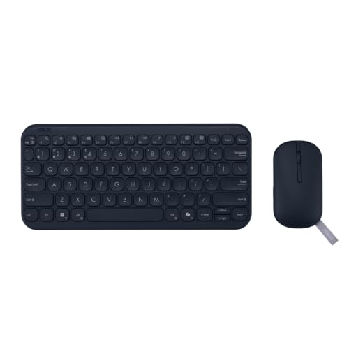 ASUS Marshmallow CW200 Wireless Keyboard & Mouse Combo,2.4GHz Wireless Connectivity, Ultra-Slim Design,Adjustable Upto 1600 DPI,Compatible with Window