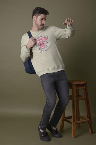 Image of i'sol Men's Tapered Fit Solid Mid-Rise Stretchable Casual Jeans