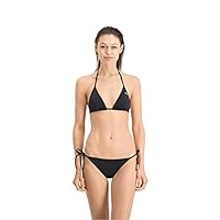 PUMA Damen Puma Women’s Triangle Bikini Top, Black, XS EU