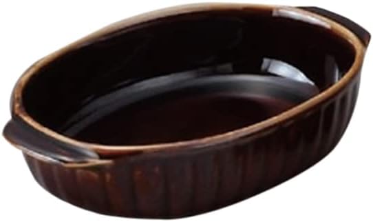 Set of 3 Gratin Dish, American Glaze, Double Handled Oval Gratin, 7.1 x 4.3 inches (18 x 11 x 4 cm), Western Tableware, Cafe, Restaurant, Coffee, Commercial Use, Hotel
