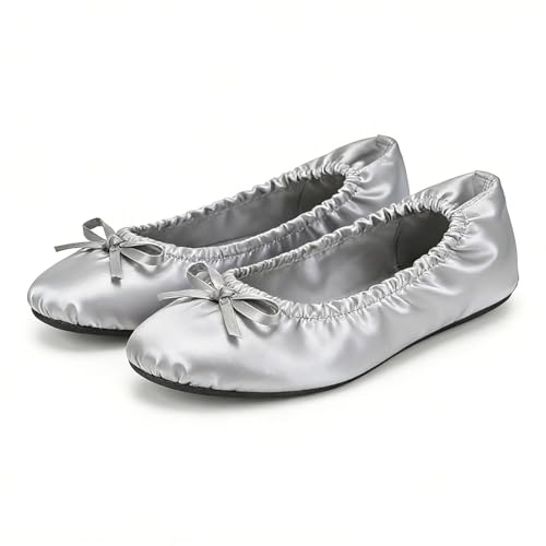Image of Women's Foldable Ballet Flats - Portable Flat Shoes for Travel and Wedding that Fit in Your Purse