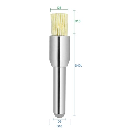 Image of Tools End Brushes for Surface debuming and fine polishing,D8-D10-10-50L D6Shank 1PCS