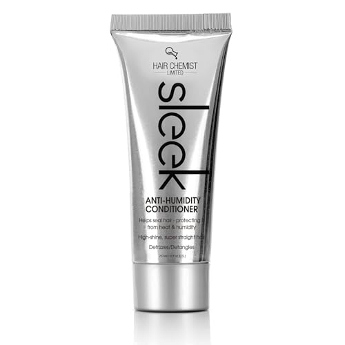 Hair Chemist SLEEK Anti Humidity Conditioner 8 oz. - Defrizzing Conditioner for Dry Frizzy Hair and...