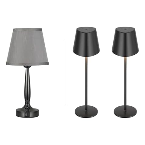 Kakanuo Cordless Rechargeable Lamps, Touch Table Lamp for Bedroom, Set of 4 Cover