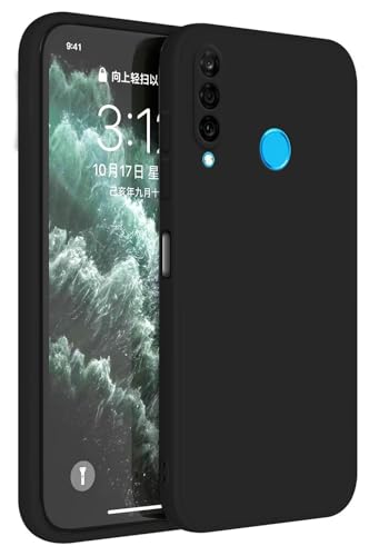 Topme Cover per HUAWEI P30 Lite (6.15' Inches) Custodia Case, Protezione Della Pelle Della Custodia in Silicone Tpu - Nero