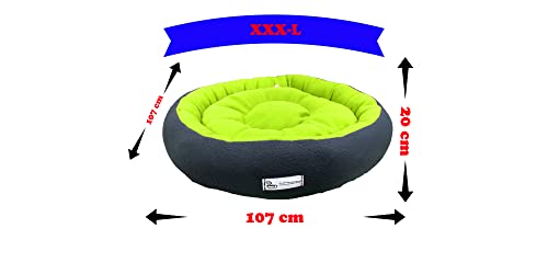 Image of Premium XXXL Size Dog Bed for Medium Dogs and Puppies Anti Skid Bottom Washable Orthopedic Big Dog /cat Beds Neon /Black