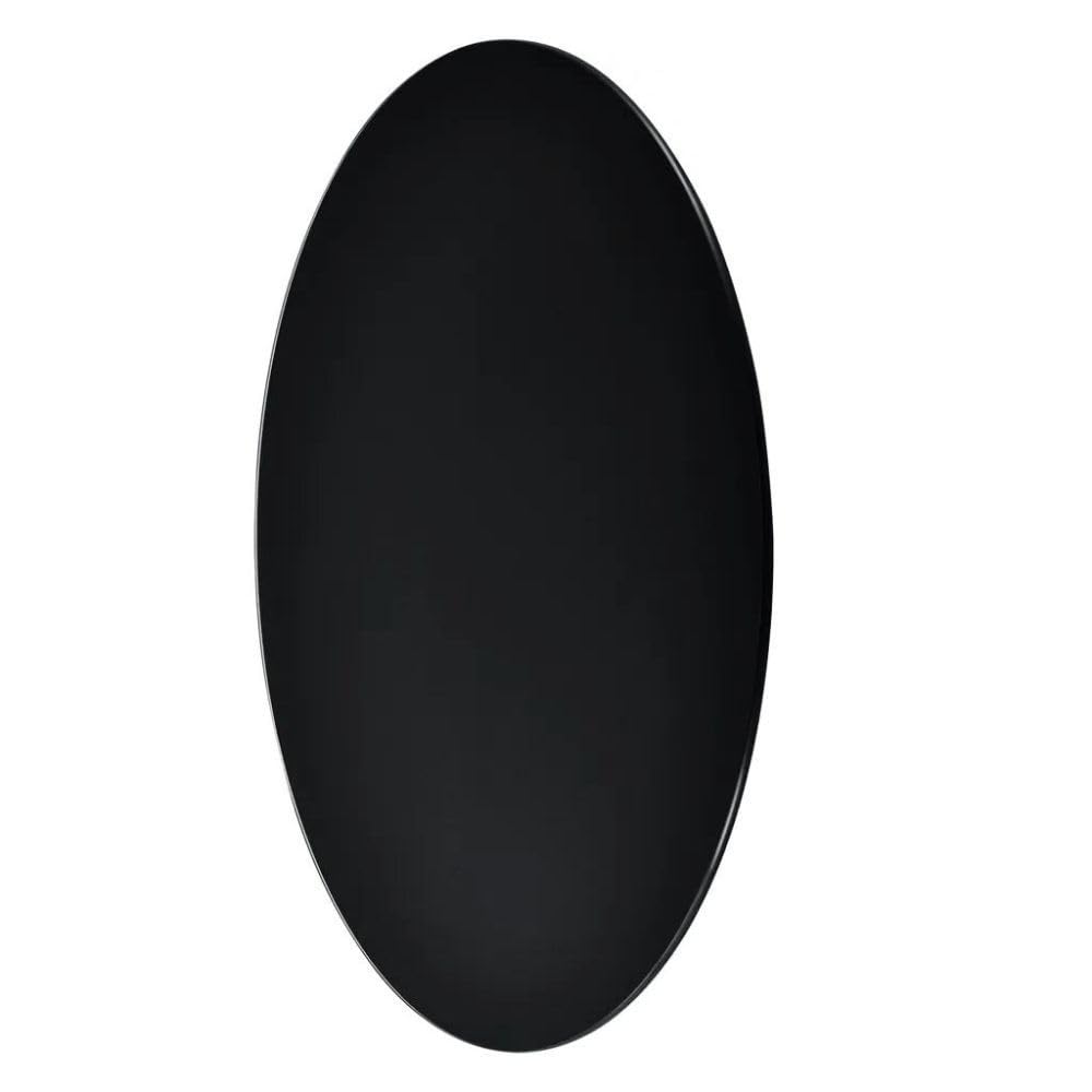Glasplatte Terry 100cm schwarz 8mm rund Gehärtetes Glas Scheibe Bodenplatte Glasscheibe