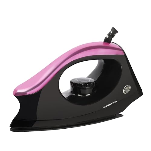 Image of CHARTBUSTERS Dry Iron | IS 302 ISI Certified | Adjustable Temperature Control | Non-Stick Coated Soleplate | Shock Proof Body | 1000W Fast Heating | by 99 Drops Oasis